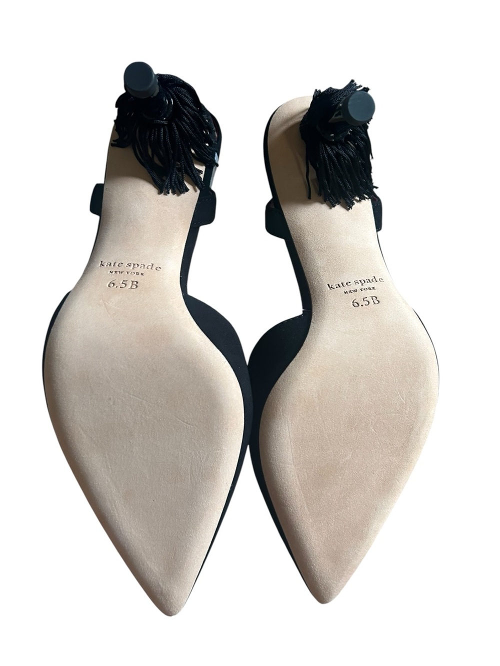 Kate Spade New York Voila Black Suede Pointed-Toe Pumps Size 6.5 - Picture 5 of 10